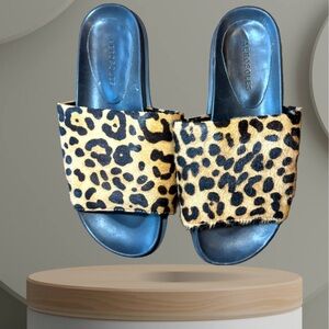 Aerosoles Leila Leopard Slide Size 8 1/2 NWOT